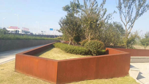 龙湖镇耐候钢挡土墙