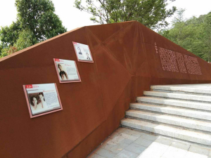 龙湖镇耐候钢挡土墙
